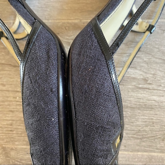 Prada slingbacks with patent leather and fabric - Picture 9 of 11